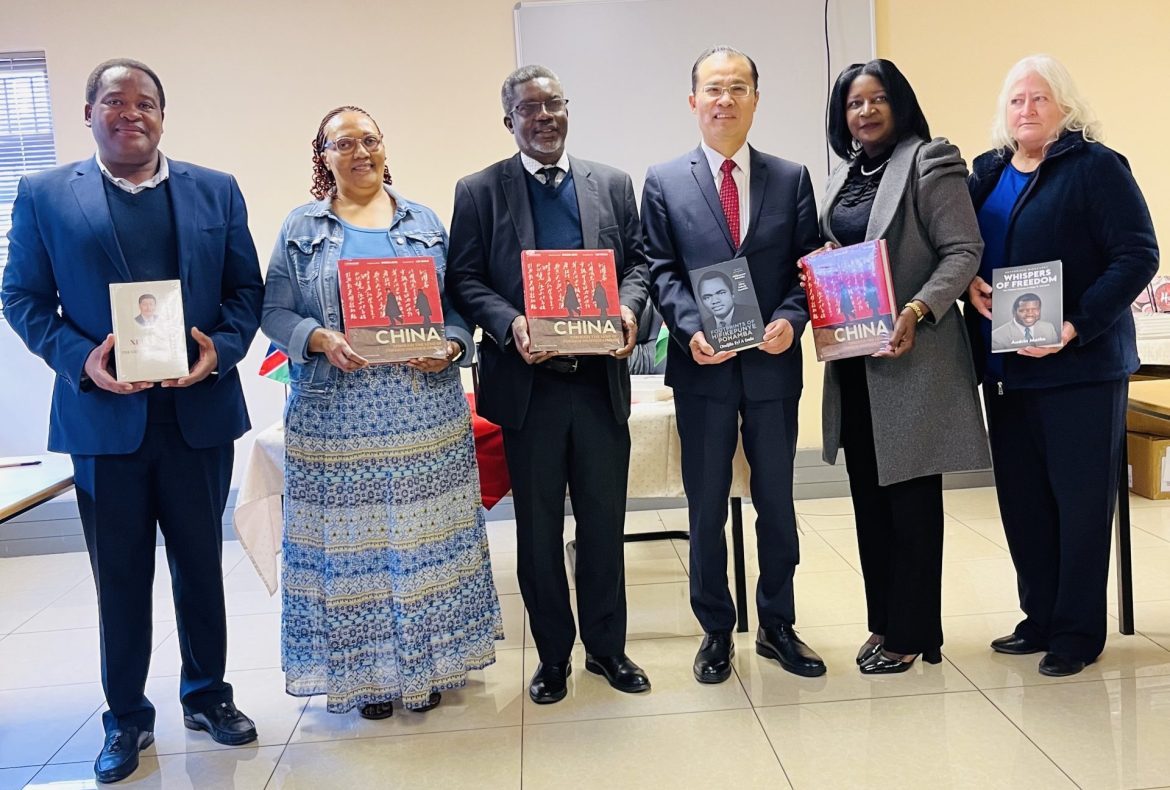 The Chinese Government generously contributes books to the Ministry of Education.