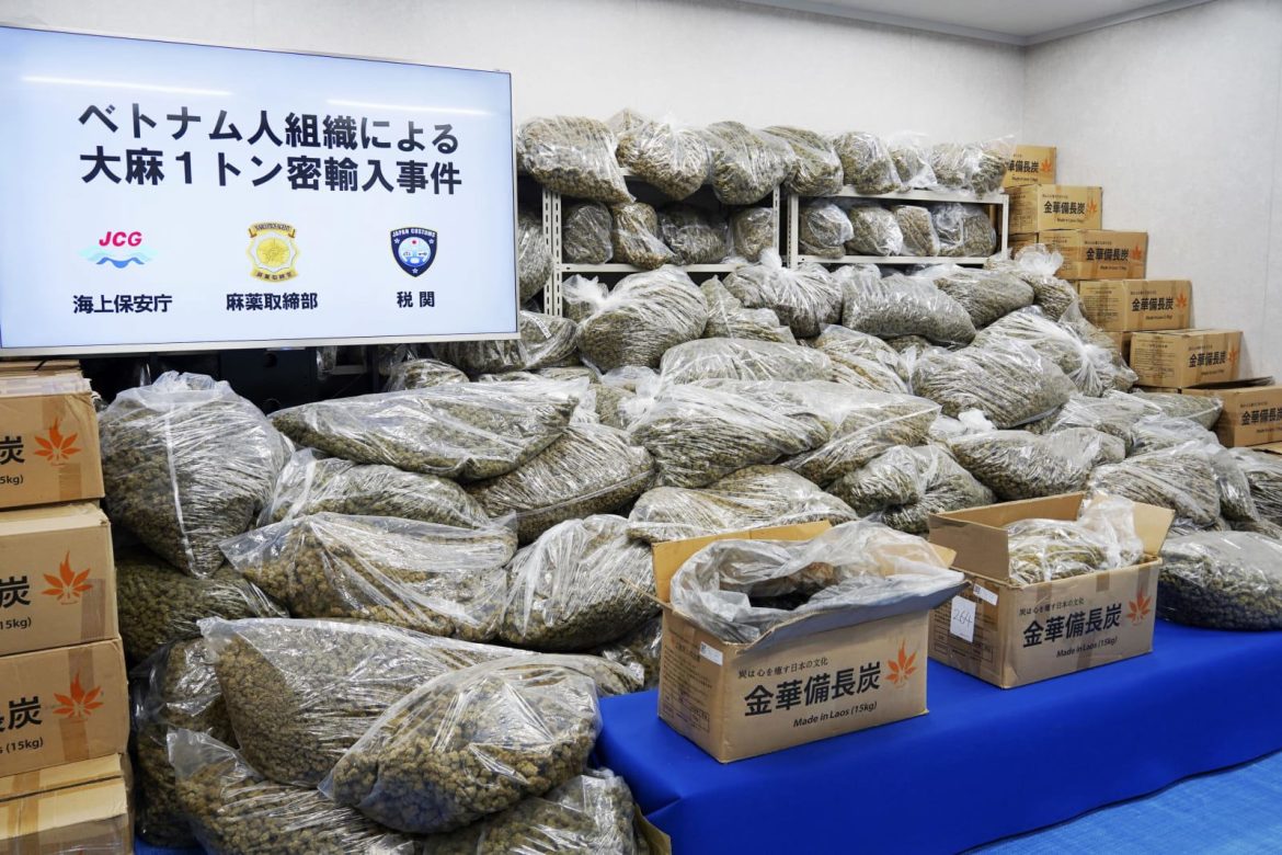 Japan’s seizure of illegal drugs in 2025 tops 3 tons