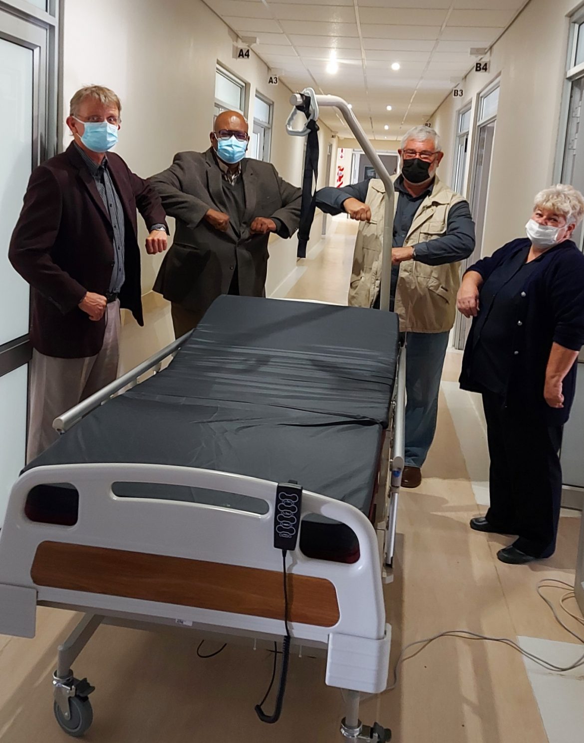 OHORONGO CEMENT AND DUNDEE PRECIOUS METALS TSUMEB DONATE HOSPITAL BEDS.