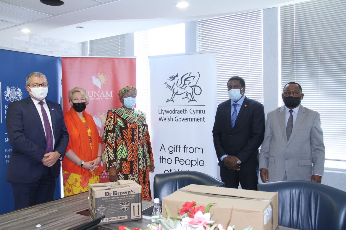 Wales’ massive support to Namibia’s fight against COVID-19 Pandemic continues