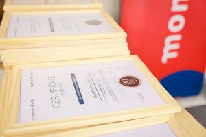 : Framed certificates of service await their recipients at Momentum Metropolitan Namibia’s long service celebration, honouring employees for 5, 10, 15, 20 and 25 years of dedicated contribution to building and protecting the financial dreams of Namibians