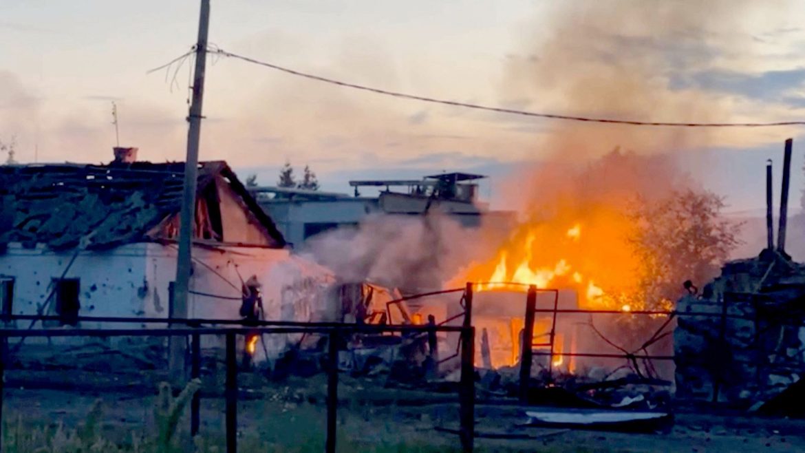 Fire breaks out in Ukraine’s gov’t building following Russian attacks