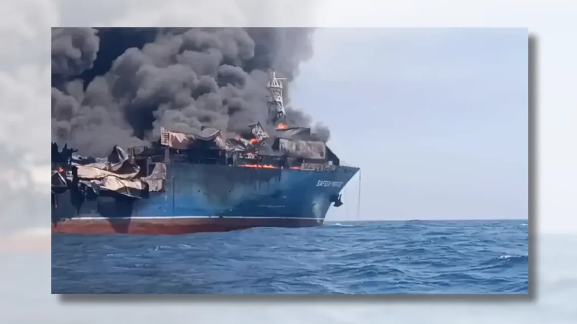Iran stops 2 oil tankers in Strait of Hormuz following onboard fires