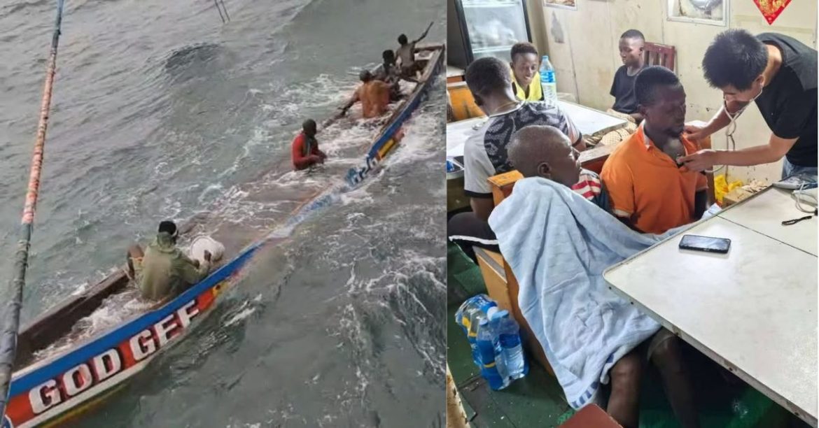 Chinese vessel rescues 5 Sierra Leonean fishermen from sinking boat