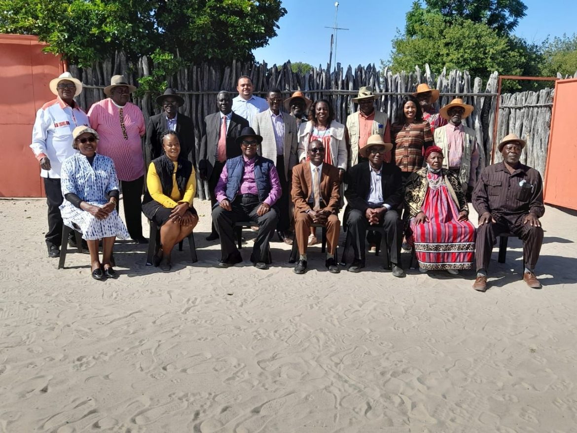 Minister Uutoni meets Ongandjera traditional authority at Uukwandongo village