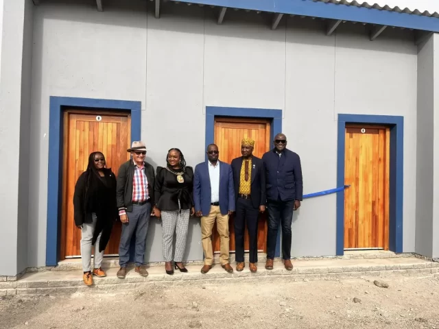 Swakopmund Mayor Donates New Toilets to DRC Informal Settlement