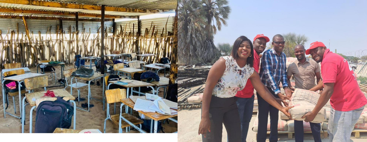 Ashihaya Primary School Receives Generous Cement Donation