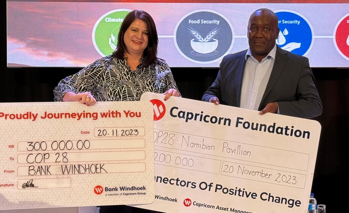Capricorn Group Champions Sustainable Future with N$500,000 Donation to Namibia’s COP28 Pavilion
