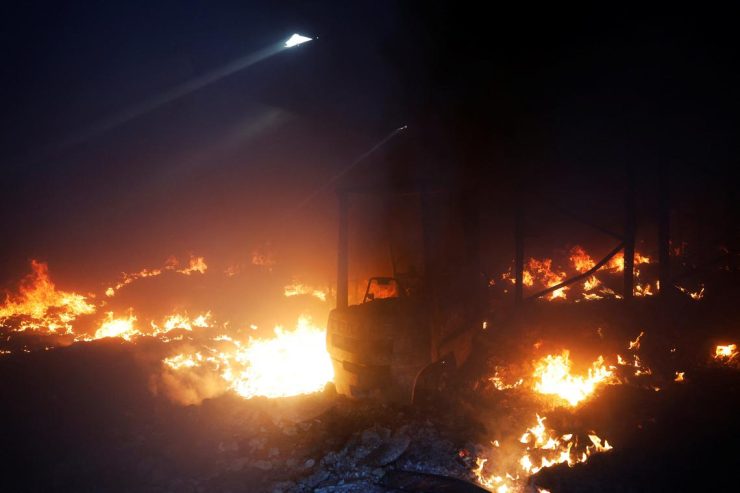 Hundreds evacuated as wildfires spread across north-western Spain