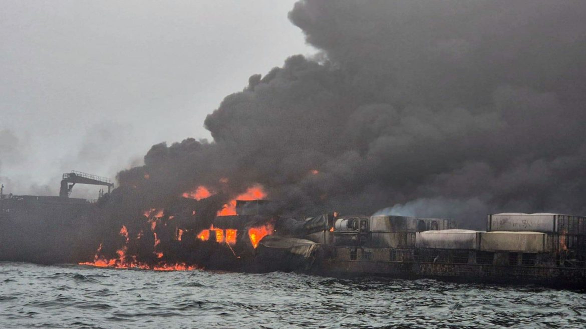 3 killed in fire aboard container ship in Malaysia