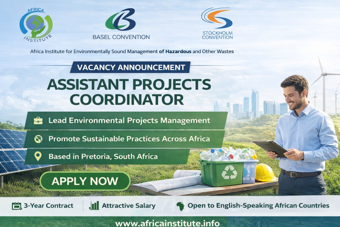 Now Hiring: Assistant Projects Coordinator (Pretoria, South Africa)