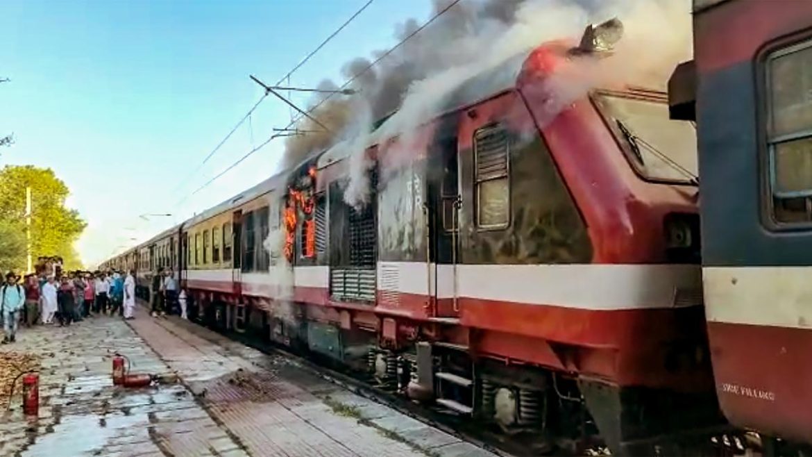 Fire breaks out on train in India’s Madhya Pradesh, no injuries reported