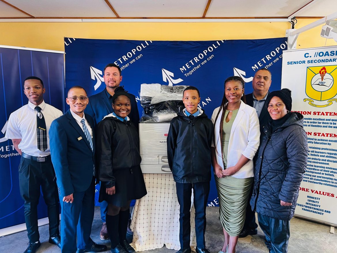 Printing Brighter Futures: Metropolitan Donates Printer Worth Over N$50,000 to Support Education in Gibeon