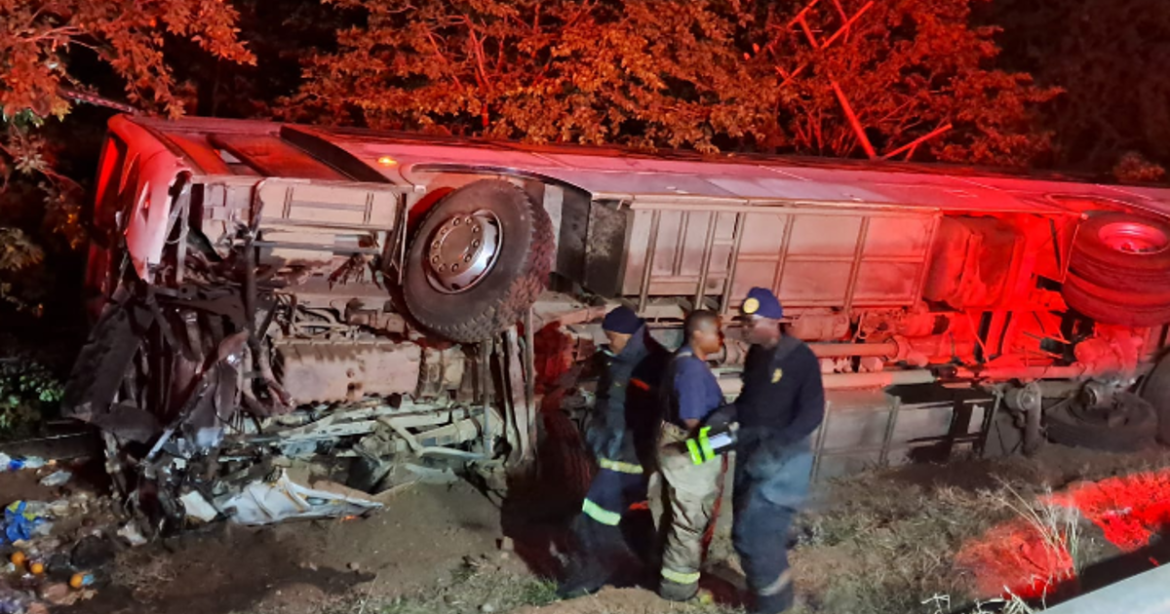 1 killed, 11 injured as repatriation bus overturns in S. Africa’s Limpopo