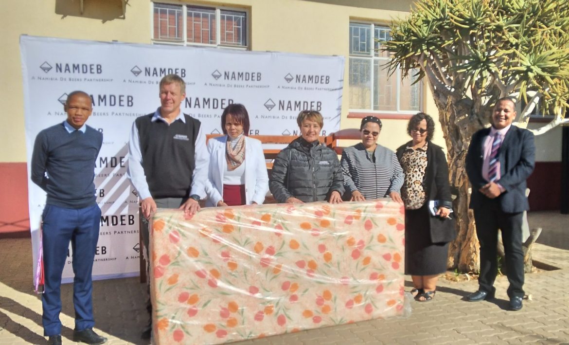 Namdeb donates beds to //Kharas community hostels