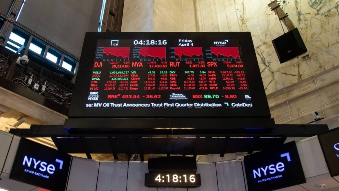European stocks slump as turmoil over U.S. tariffs continues