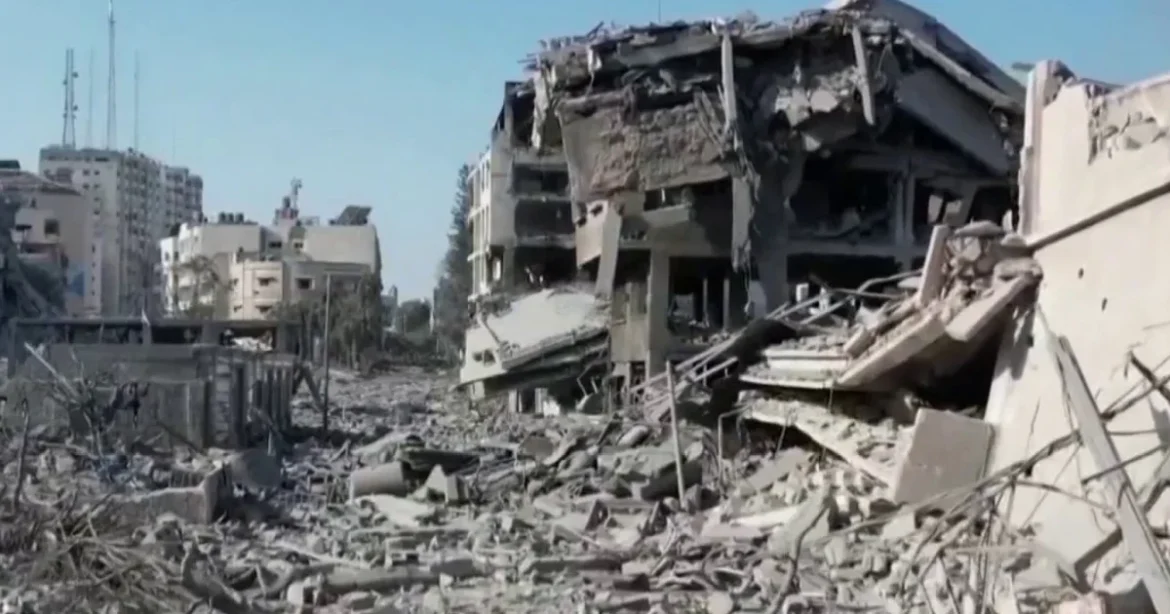 Israeli army destroys 15-floor tower in Gaza City