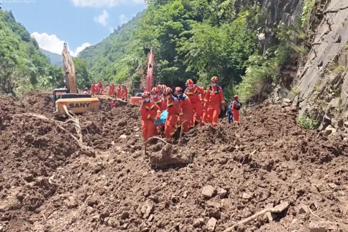 Rescue underway as landslide in northwest China’s Gansu kills 5