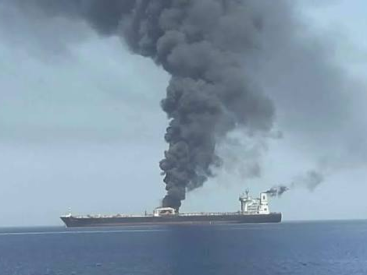2 injured as tanker hit by unknown projectile in Strait of Hormuz: UKMTO